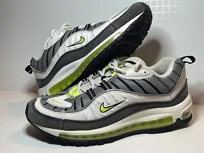 Men's Nike Air Max '98 Neon Volt 2014 Running Shoes 640744-002 Sz 8 • $39.99