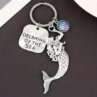 Mermaid Ocean Keychain Key Ring Purse Bag Backpack Car Key Charm Women Girls Gif • $12.98