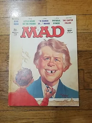 Mad Magazine #197 Jimmy Carter With “Mad Look At Star Wars” March 1978 • $5