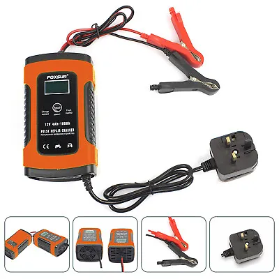 12V Automatic Car Battery Charger 3-STAGE Smart Charger Emergency Power Bank  • £15.18