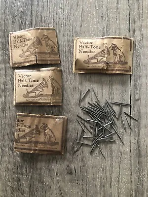 Victor Phonograph Half Tone Steel Needle Packets With Needles Victrola VTG Lot • $25