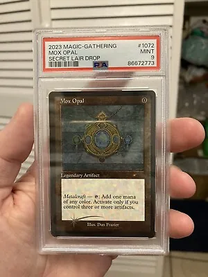 2023 Mox Opal Retro Frame #1072 Etched FOIL Secret Lair Las Vegas — PSA 9 Mint • $219