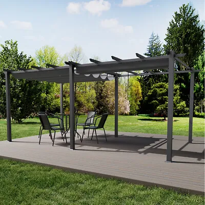 Heavy Duty Garden Gazebo Party Pergola Sun Shade Waterproof Patio Canopy Shelter • £339.95