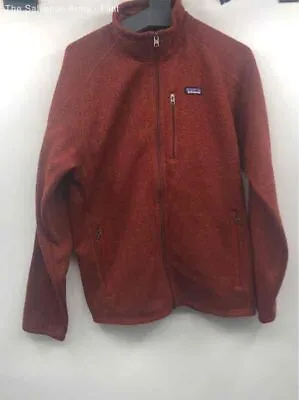 Patagonia Mens Burnt Orange Long Sleeve Full-Zip Fleece Jacket Size Medium • $9.50