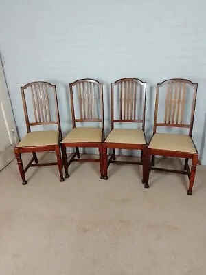 A Set Of 4 Mahogany Antique Victorian Dining Chairs • £295