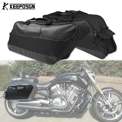 $59 • Buy Motorcycle Saddlebag Liners Travel Tour Pack Bag For Harley 2009-2017 VROD VRSCF