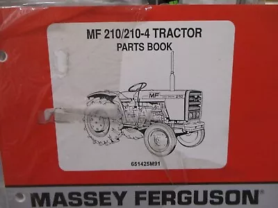 Massey Ferguson MF 210 MF 210-4 Tractor Parts Manual Book • $59.99