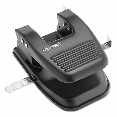 Universal 30-Sheet Two-Hole Punch 9/32  Holes Black 74222 • $11.55