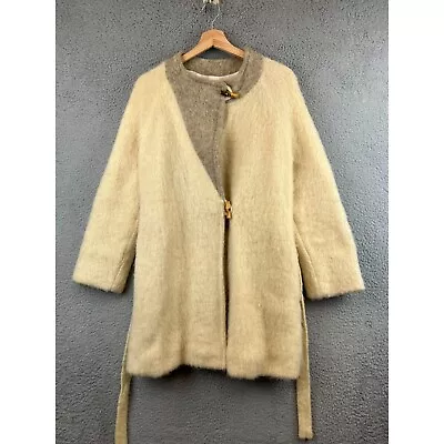 Vintage Tinna Wool Icelandic Full Length Robe Style Wool Coat Jacket Small • $84.99
