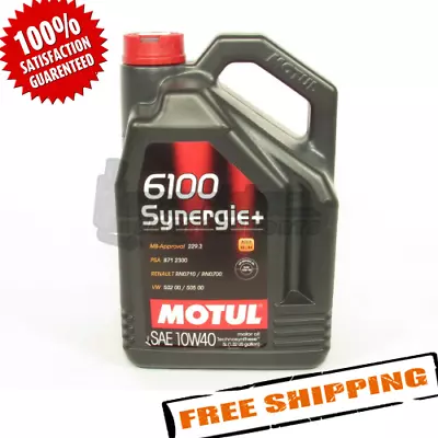 Motul 108647 6100 Synergie Technosynthese SAE 10W-40 Synthetic Blend Motor Oil • $242.76