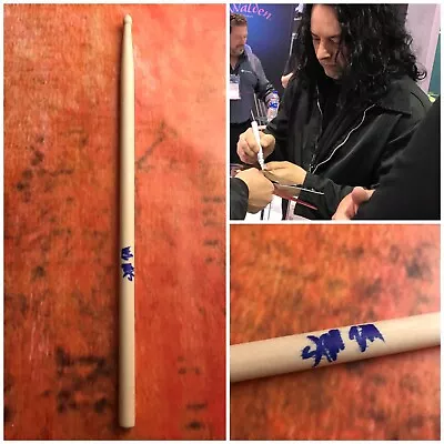 $60 • Buy GFA Danzig & Samhain Drummer * STEVE ZING * Signed Drumstick PROOF S2 COA