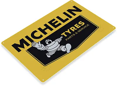 Michelin Service Tire Auto Garage Shop Retro Logo Wall Art Decor Metal Tin Sign • $17.99