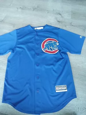 Chicago Cubs Kris Bryant #17 Jersey Blue Majestic Coolbase Mens Size Medium • $34.99