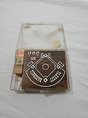 Vintage 70's Playoff Baseball Wood Dice Game Crestline Mfg Missing Pegs • $7.99