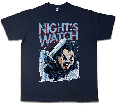 Night's Bros T-Shirt Game Watch Jon Of The Wall Snow Fun Sword Ice Thrones • £21.54