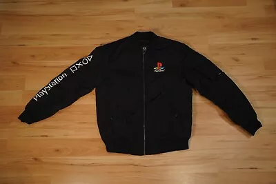 Official Sony Playstation & Bear Bomber Jacket | Large L | Vintage Black • $200