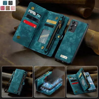 $30.88 • Buy For IPhone 14 13 12Pro Max 8 Removable Magnetic Leather Wallet Zipper Case Cover
