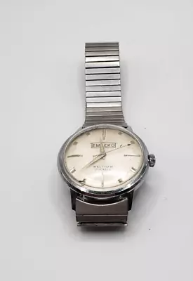 Vintage Waltham 17 Jewel Watch - Emdeko Advertising Watch Face - Needs Service • $19.95