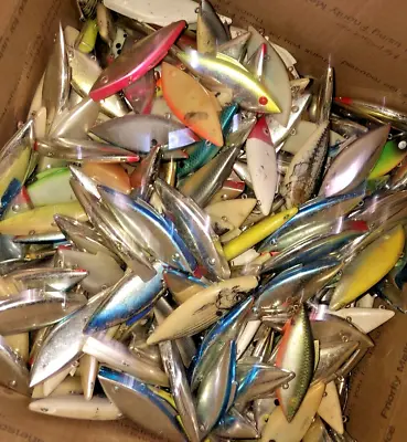 Lot Of 10 Mixed Rat L Trap Lewis Fishing Lure 3/4oz Color Chome 3.5  Lipless • $22.45