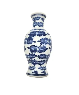 Seymour Mann Vase Wall Pocket Blue And White Porcelain • $18