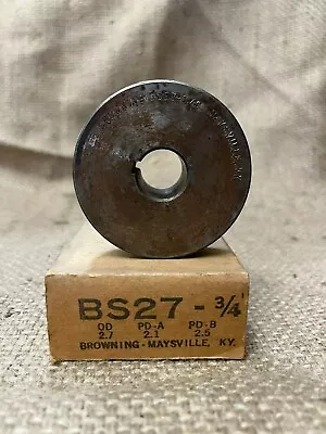 Browning BS27 X 3/4  Bore V-Belt Single Groove Pulley Sheave • $15