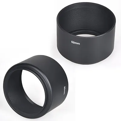 $11.45 • Buy Screw Mount 52mm Metal Lens Hood For Canon Nikon Pentax Sony Olympus S*h*