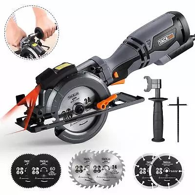 TACKLIFE Circular Saw With Metal Handle 6 Blades(4-3/4  & 4-1/2”) Laser Guide • $69.98