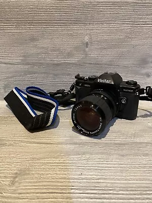 Vivitar V3800N Multi-Exp Film Camera Black With Strap And Case *Untested* • $79.99