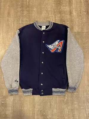 Vintage Majestic MLB Los Angeles Angels Varsity Jacket Alternate Anaheim Logo M • $90.99