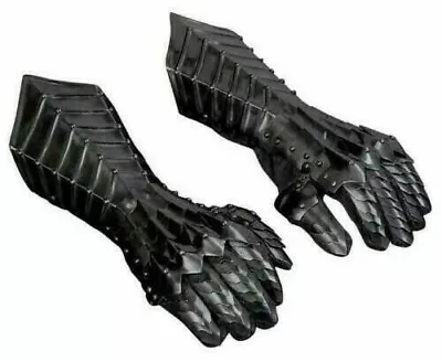 Medieval Larp Armor Gauntlet Accents Knight Crusader Armor Steel Gauntlet Gloves • $69.99