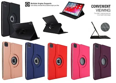 For New IPad 11 Pro 2020 / 2018 Case 11.0 Inch 360° Rotating Leather Stand Cover • £5.83