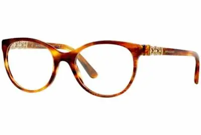 Bvlgari BV4099B 816 Swarovski Tortoise Glasses Brille Eyeglasses Frames Size 51 • $276.61