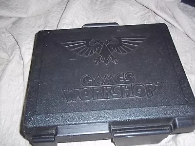 WARHAMMER40K  BLACK PLASTIC CARRY CASE Lot 1 • $4.96