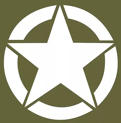  Military Army Star Vinyl Decal Sticker • $1.79