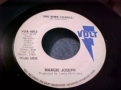 Margie Joseph -PROMO -NORTHERN SOUL - VG+ VINYL & GREAT AUDIO-  One More Chance • $100