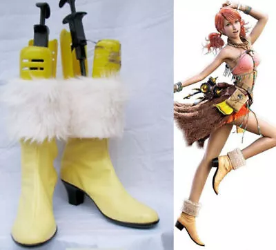 Final Fantasy XIII FF 13 Oerba Dia Vanille Cosplay Shoes Costumes Shoes Steifel • $60.64