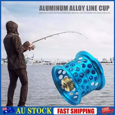 Low Profile Casting Fishing Reel Modified Line Cup For DAIWA Steez (Blue) • $24.03