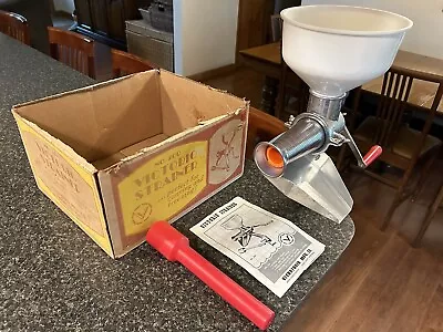 Vintage Victorio Strainer No. 200 Fruit Juicer Food Sauce Maker W/ Box + Manual • $40