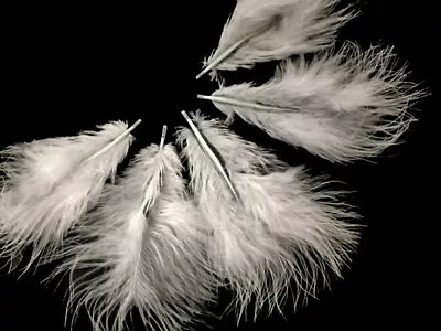 1 Pack - White Turkey Marabou Small Short Down Feathers 0.10 Oz. Costume Fan • $6.53