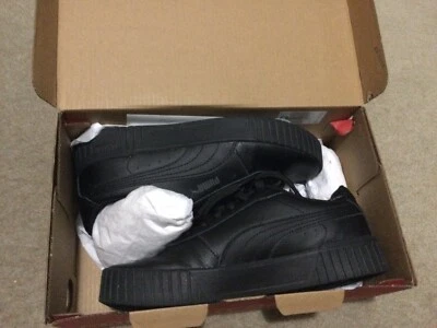 $39 • Buy Puma Womens Carina 2.0 Shoes Black (Dark Shadow), Sz 7, Excellent Condition