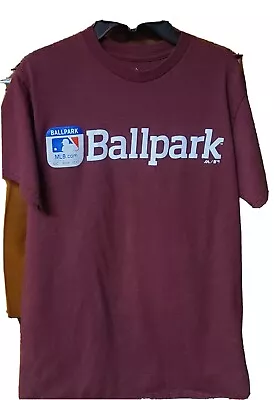 MLB.COM BALLPARK T-SHIRT  Small Burgundy  • $9