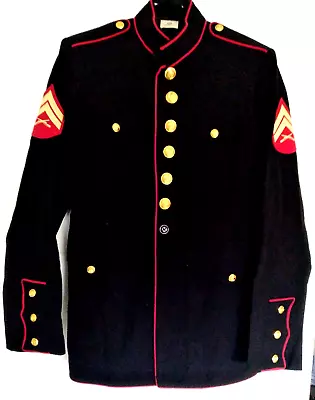 USMC U.S. Marine Corps Dress Blues Jacket 40R Pants 36R Chevron Patch Corporal • $74.95