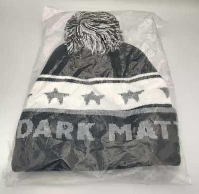 NEW Dark Matter Coffee Chicago Star Pom Beanie Hat Winter Cap Black Gray & White • $9.95