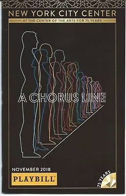 A CHORUS LINE Playbill JAY ARMSTRONG JOHNSON LEIGH SILVERMAN ROBYN HURDER • $9.99