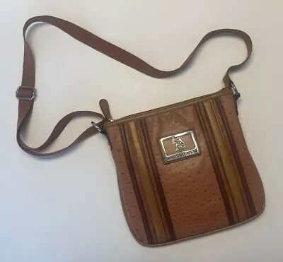 US Polo Assn Shoulder Bag Vinyl Imitation Ostrich Leather • $25