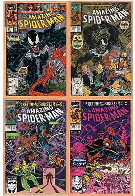 Marvel THE AMAZING SPIDER-MAN Nos. 332 333 334 335 (1990) Venom! NICE LOT! • $34.99