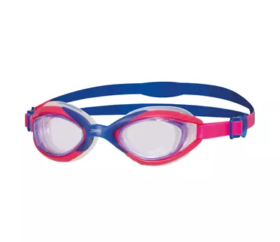 ZOGGS SONIC AIR 2 JUNIOR GOGGLES - 6-14 YRS - Blue/Pink - Tinted Purple Lens • £19.50