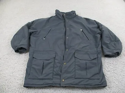 Vintage LL Bean Jacket Mens Large Gray Maine Warden Parka Water Rain Resistant • $53.10