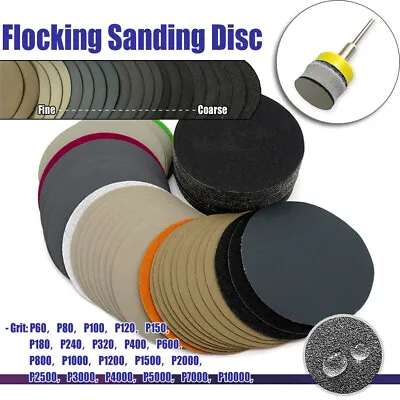 4  Inch Orbital Sandpaper Hook Loop Wet & Dry Sanding Discs Grit P60 - P10000 • £2.05