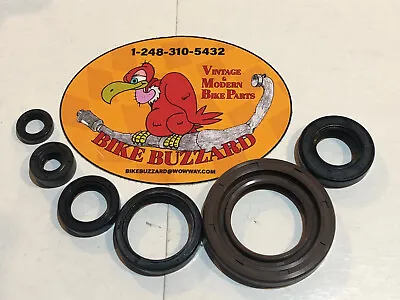 Vintage Suzuki RM465 RM 465 RM500 500 Engine Crank Seals + Rest-Set Of 6 = NEW! • $50